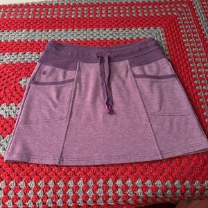 Athleta Bay Beach Skirt Purple Drawstring Waist Pockets Casual Athletic Small